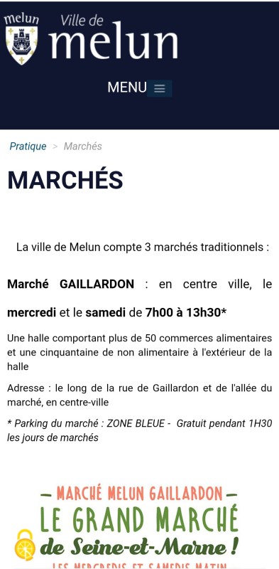 commerçant  Melun  marché de melun